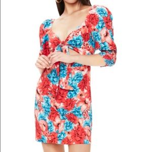 AFRM milia tie front dress